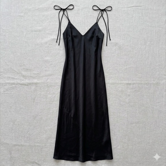 Victoria's Secret Dresses & Skirts - Victoria's Secret Womens M Slip Dress Spaghetti Strap Midi Cami Straps Elegant